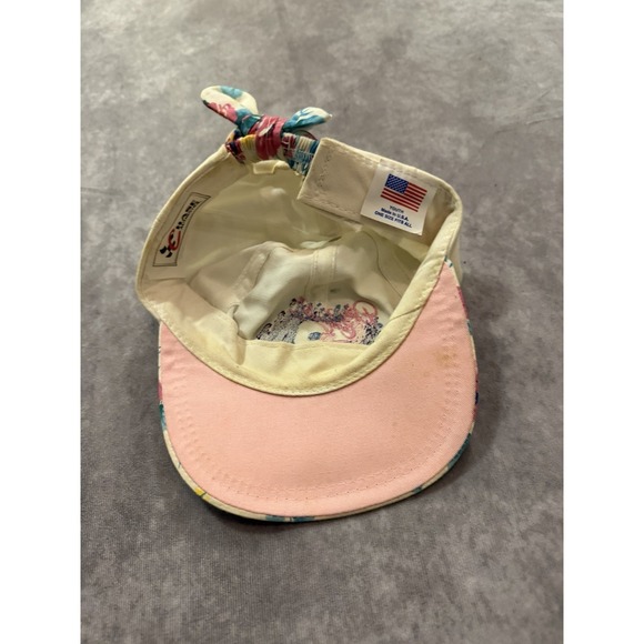 Vintage 90s Sports Image Dale Earnhardt Floral Bow Back Hat Youth Girls Autograp